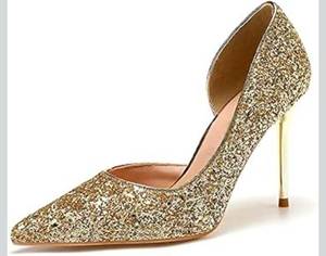 lot 20250 image: Womens sandals heeled Ladies High Heels High Heels Ladies High Heels Ladies Luxury Designer Wedding Party Shoes Ladies Pointe Shoes Size Womens 7.5-8 - Retail $0