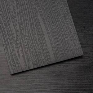 lot 20272 image: Art3dwallpanels Peel and Stick Floor Tiles, 24 Sheets 36 Sq.Ft Black - Retail $55