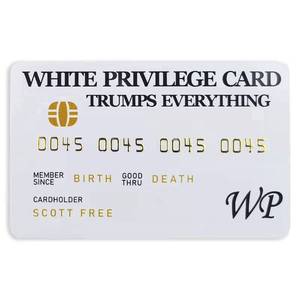 lot 20329 image: 10Pcs White Privilege Cards Trumps Everything Joke Funny Card Inspirational Cards�� - Retail $25