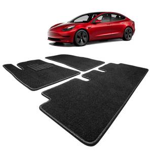 lot 20406 image: Spurtar for Tesla Model 3 Floor Mats Carpet 2026-2017, Cut Pile 3PCS - Retail $48