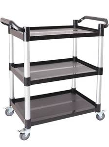lot 20418 image: 3-Tier Rolling Utility Cart with Wheels - Retail $109