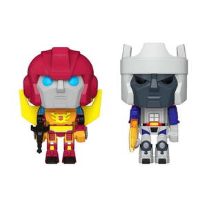 lot 61097 image: Funko Pop Transformers Rodimus and Galvatron Summer Convention Exclusive 2 Pack