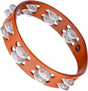 lot 61189 image: Traditional Wood Tambourine with Aluminum Jingles, Double Row �� NOT MADE IN CHINA �� Great for All Musicians, 2-YEAR WARRANTY