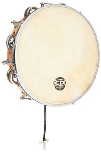 lot 61190 image: CP391 10 Tunable Tambourine, Wood - With Tuxedo Bags Carrying Case