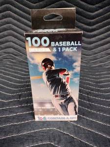lot 61235 image: Fairfield Company  Collectors Edge Baseball Jumbo Value Box containing 100 baseball cards and 1 bonus pack