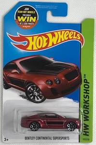 lot 61102 image: 2015 Hot Wheels HW Workshop (192250) Bentley Continental Supersports
