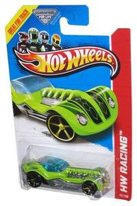 lot 61104 image: Hot Wheels HW Racing (2012) Mattel Green Dieselboy Toy Car 113250