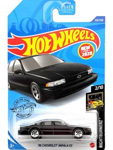 lot 61151 image: the 2020 Hot Wheels Mainline #232 (Nightburnerz 210) y96 Chevrolet Impala SS