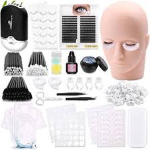lot 61166 image: Eyelash Extension Supplies Lash Extension Kit and Nail Tech Supplies