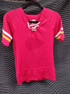 lot 1019 image: NFL Team Apparel Kansas City Chiefs Lace-Up Fashion Jersey - M