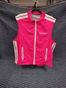 lot 1044 image: Palm Angels logo-print stripe-trim zipped gilet