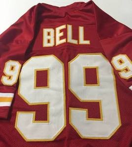 lot 1000 image: Kansas City Chiefs Mike Bell #99 red football jersey