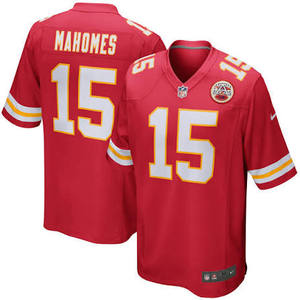 lot 1003 image: Youth Kansas City Chiefs Patrick Mahomes Football Jersey