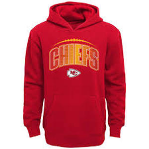 lot 1006 image: official NFL Team Apparel Kansas City Chiefs Pullover Hoodie - Youth Large