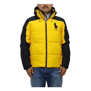 lot 1041 image: Polo Ralph Lauren Big Pony Hooded Down Puffer Jacket - Yellow - L