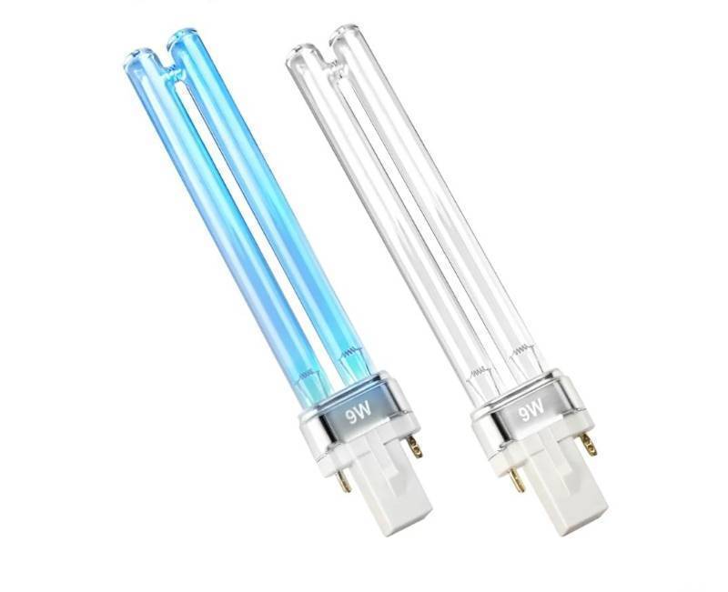 lot 57284 image: 9W UV PL-S9TUV G23 Base Replacement Light Bulb for Outdoor Pond Clarifier Compatible with JUP-01 UVE9 CF400 CF500 UVCP-9 303B 304B R18 R18D R2000 UV Light for Aquarium, 2PCS - Retail $10