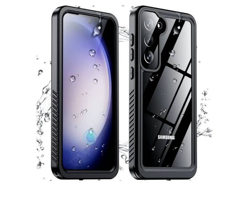 lot 37337 image: Samsung Galaxy S23 Case, Waterproof Built-in Lens & Screen Protector 12 FT Military Drop Proof Dustproof IP68 Underwater Case for Galaxy S23 5G - BlackClear - Retail $22