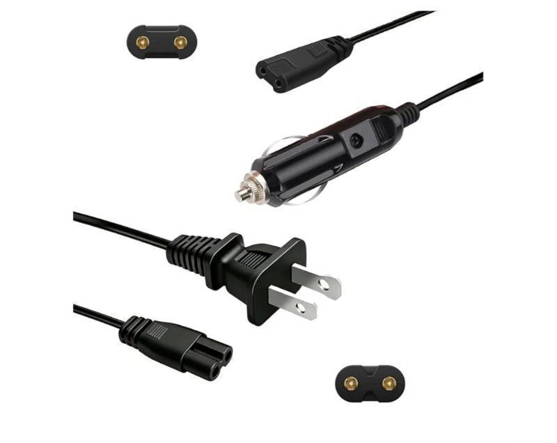 lot 37406 image: 12V24V Car Use, 110V HomeOffice Use Power Cable for Electric Lunch Box, Portable Heating Bento Box Plug, Heated Lunchbox Replacement Power Cord Charger - Retail $9