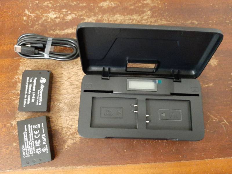lot 37418 image: LP-E12 Battery Pack for EOS M, M2, M10, M50, M100, M200, Rebel SL1 and PowerShot SX70 HS Cameras - Retail $20