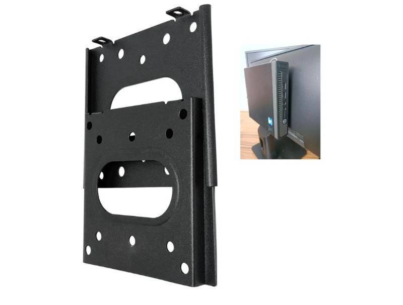 lot 37689 image: Computer Wall Mount Mini PC VESA Mount TV Monitor Brackets Easy Desk Compatible - Retail $15