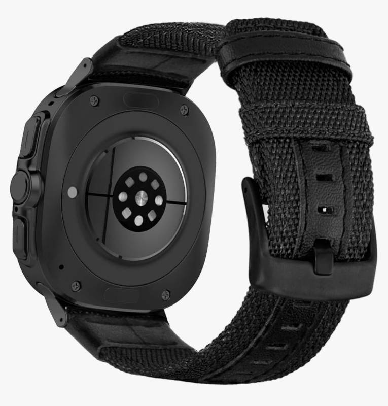 lot 37746 image: Rugged Woven Nylon Watch Band for Samsung Galaxy Watch Ultra 47mm, Tactical Sport Strap for Galaxy Watch Ultra - Retail $15