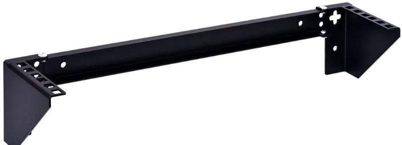 lot 46736 image: 2U Vertical Wall Mount Rack - Heavy Duty 125lbs Capacity Vertical Mounting Bracket - Retail $40