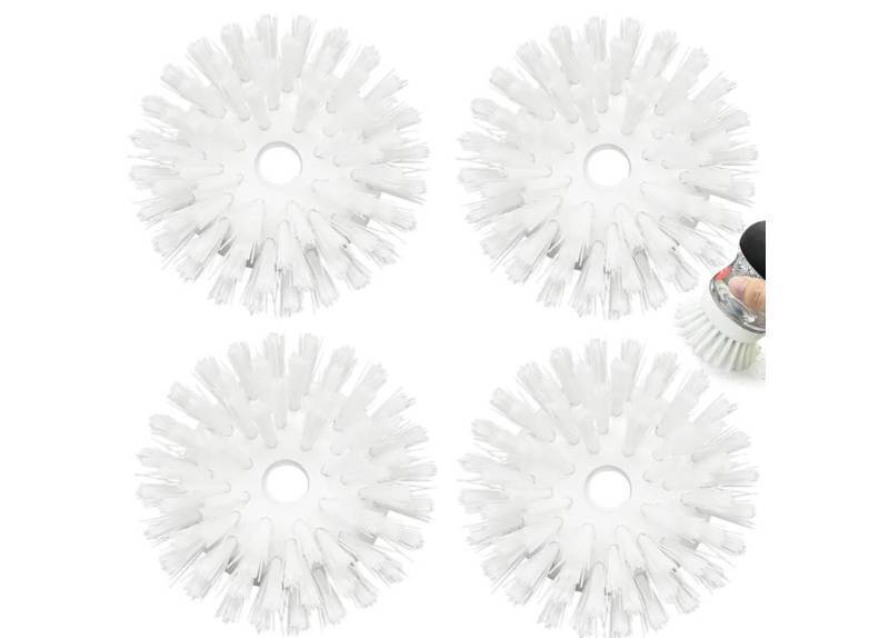 lot 46404 image: Palm Brush Refills for OXO Soap Dispensing Dish Brush - 4 Pack Cleaning Replacement Brush Head for OXO Palm Brush(White) - Retail $10