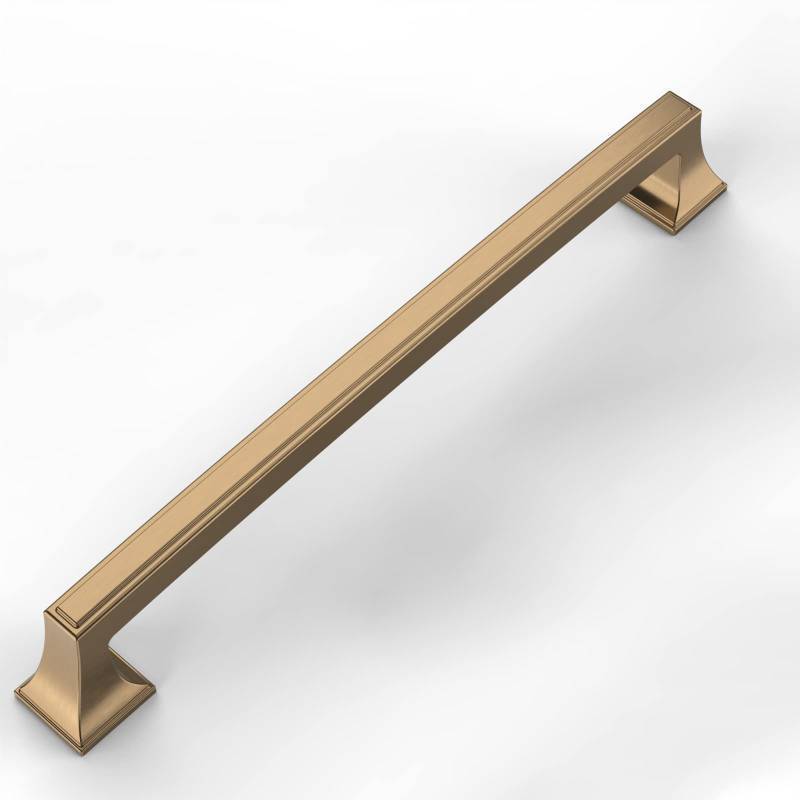 lot 55931 image: 10 Pack Champagne Bronze Cabinet Handles 7.5 Inch(192mm) Hole Center for Kitchen & Bathroom Drawer & Dresser Pulls ZH0010 - Retail $50