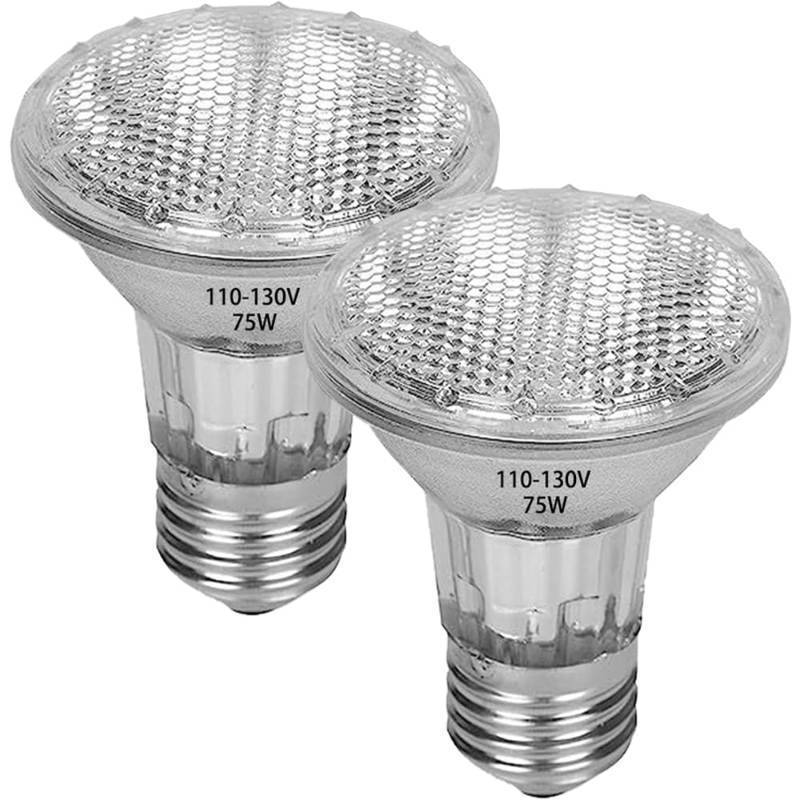 lot 62654 image: Par20 Bulbs, 1 Pcs 120V75W Par20 Flood Light Bulbs, E26 Medium Base Long Lasting Life High Output Reflector Flood Lights for Recessed Lighting & Hood Range Light Bulbs-Warm Light (75W) - Retail $12