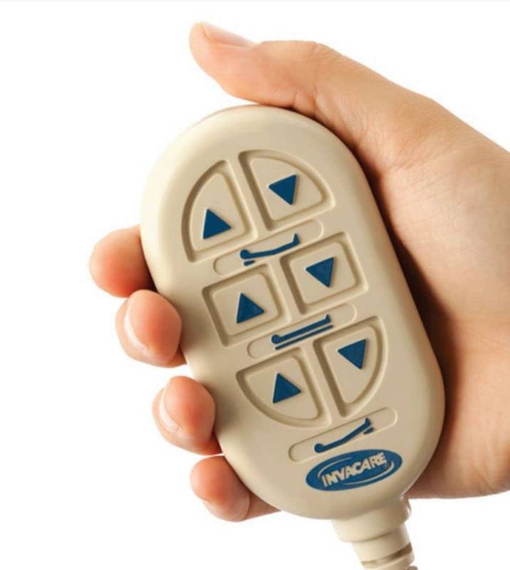 lot 62710 image: Invacare 1115290 Hospital Bed Controller, Replacement Handheld Pendant Remote for Electric Beds - Retail $58