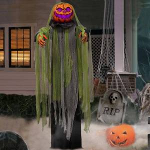 lot 46903 image: 6 Ft Animated Halloween Root of Evil Prop, Halloween Decorations Outdoor - Retail $50