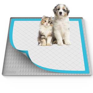 lot 46921 image: Pee Pad Holder for Dogs, Silicone Dog Puppy Pad Holder, 34 x 28 No Spill Raised Lip High Edge,Portable, Leak-Proof Mat Holder for Dog Training Pads,Square Potty Trays for Home Floor Protection - Retail $30
