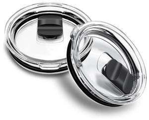 lot 46932 image: 30 oz Tumbler Lid - Replacement Lid, Compatible for YETI 3032 oz Tumbler, 14 oz Mug and 3542 oz Straw Mug, Travel Spill-Proof Cup Lids Covers with Magnetic Slider Switch, BPA Free - Retail $12
