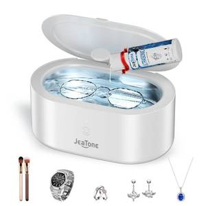 lot 46945 image: 600ML Ultrasonic Jewelry Cleaner with 50ml Jewelry Cleaner Solution - Retail $30