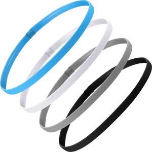 lot 46968 image: 3 PCS, Bememo Thin Sport Headband,Black, White, Royal Blue, MISSING GRAY. - Retail $5