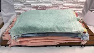 lot 1 image: Dish Towels with Fringe Trim - Lot of 28