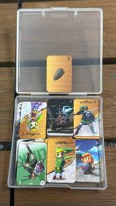 lot 6 image: Mini Legend of Zelda NFC Amiibo Card Lot (39 Cards w Storage Case)