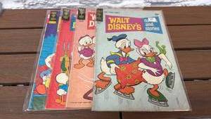 lot 16 image: Walt Disneys Comics and Stories 4-Issue Lot