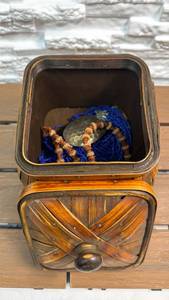 lot 20 image: Bamboo Jewelry Box with Two Beaded Necklaces