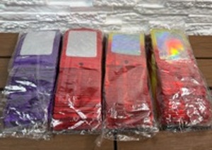 lot 35 image: Resealable Bags (Mylar Foil Packaging Pouches w Window) - Assorted Colors Lot of 4 (50 each)