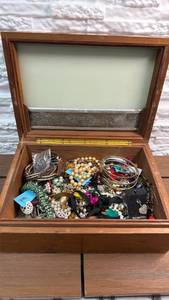 lot 38 image: Jewelry Box Lot with Assorted Bracelets, Necklaces, Beads and Accessories