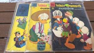 lot 51 image: Walt Disney Comics and Stories Dell Giant Comic Books - Lot of 3