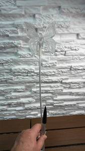 lot 84 image: Solar-Powered LED Butterfly Garden Stake