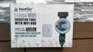 lot 123 image: RainPoint 1-Zone WiFi Irrigation Timer with WiFi Hub TTV102B TWG009BW