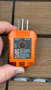 lot 135 image: Klein RT210 GFCI Outlet Tester