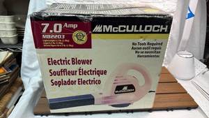 lot 155 image: McCulloch MB2203 7.0 Amp Electric Blower 145 MPH 320 CFM