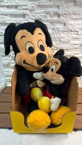 lot 164 image: Walt Disney Mickey Mouse Plush Doll with Smaller Character Figure