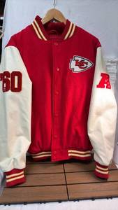 lot 168 image: NFL Kansas City Chiefs Varsity Jacket (Medium)