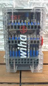 lot 180 image: Wiha 120X Service-Lite Screwdriver Bit Set with Case