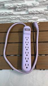 lot 187 image: Onn. 6-Outlet Power Strip 1625W 13A 125V 2.5ft Cord (HOLAV100075097)